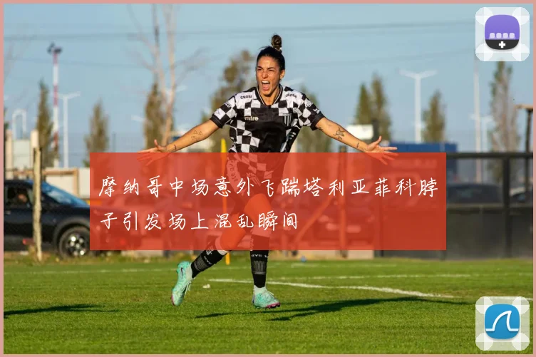 摩纳哥中场意外飞踹塔利亚菲科脖子引发场上混乱瞬间