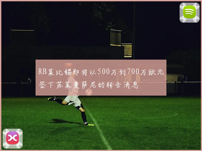 RB莱比锡即将以500万到700万欧元签下苏莱曼萨尼的转会消息